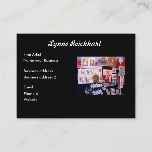 Kunstontwerp-visitekaartje Visitekaartje (Voorkant)