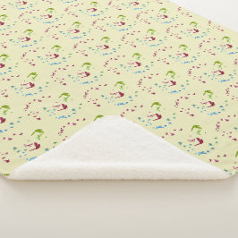 Kunstontwerp voor Butterfly Sherpa Deken