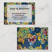 Kunstontwerp voor de gloeiende mozaïekriemen visitekaartje (Voorkant / Achterkant)