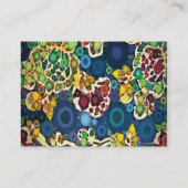 Kunstontwerp voor de gloeiende mozaïekriemen visitekaartje (Achterkant)