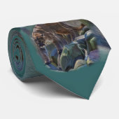 Kunstontwerp voor de prowling Cougar Mountain Lion Stropdas (Opgerold)