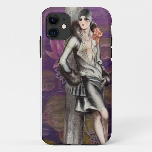 kunstontwerp voor deco Flapper Lady Case-Mate iPhone Case (Achterkant)