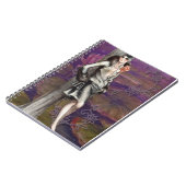  kunstontwerp voor deco Flapper Lady Notitieboek (Linkerzijde)