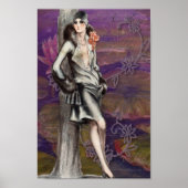  kunstontwerp voor deco Flapper Lady Poster (Voorkant)