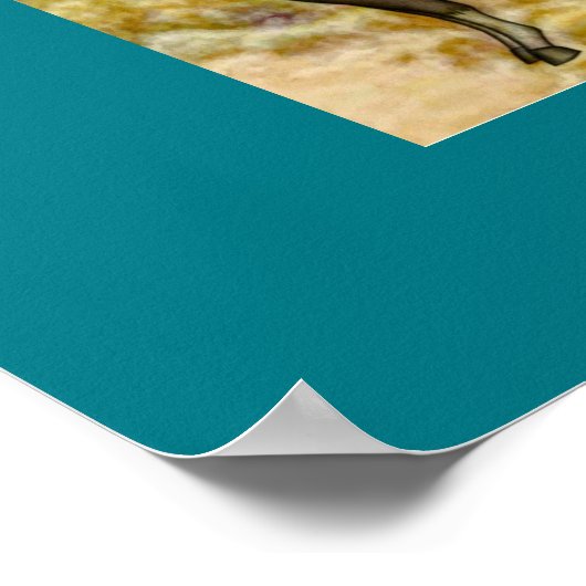 Kunstontwerp voor het collage-vouwschildpad poster (Hoek)