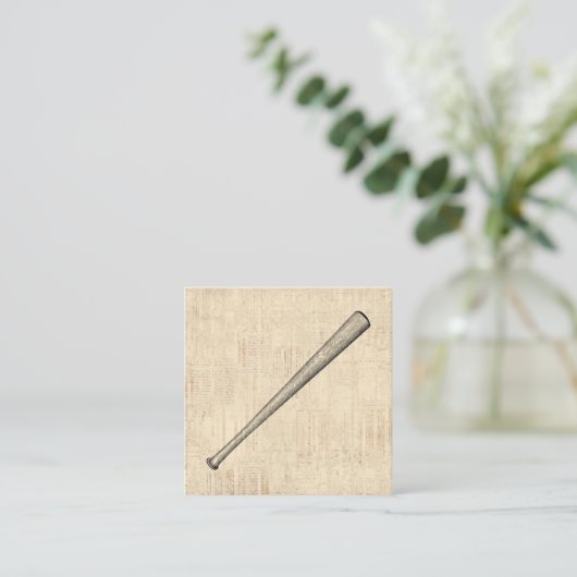 Kunstontwerp voor honkbalsport informatiekaartje (Staand voorkant)