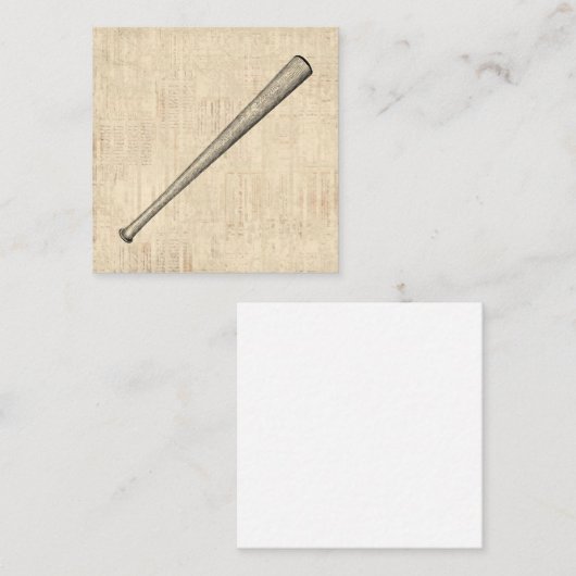 Kunstontwerp voor honkbalsport informatiekaartje (Voorkant / Achterkant)