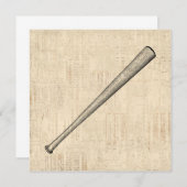 Kunstontwerp voor honkbalsport kaart (Voorkant / Achterkant)