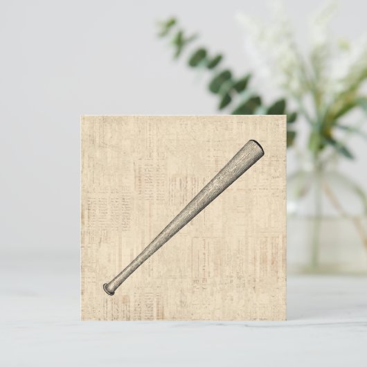 Kunstontwerp voor honkbalsport kaart (Staand voorkant)