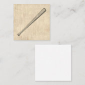 Kunstontwerp voor honkbalsport notitiekaartje (Voorkant / Achterkant)