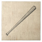 Kunstontwerp voor honkbalsport tegeltje (Voorkant)