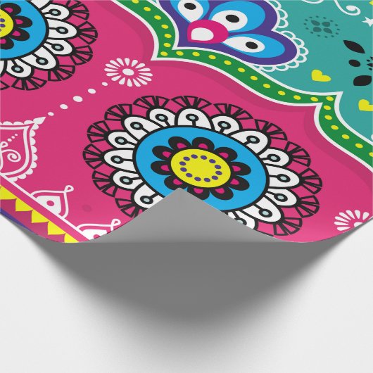 Kunstontwerp voor Indiase en Pakistaanse vrachtwag Cadeaupapier (Hoek)