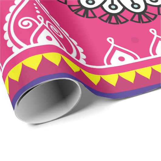 Kunstontwerp voor Indiase en Pakistaanse vrachtwag Cadeaupapier (Rol Hoek)