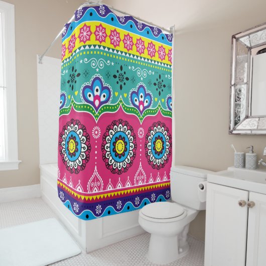 Kunstontwerp voor Indiase en Pakistaanse vrachtwag Douchegordijn (In situ)