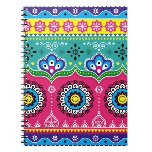 Kunstontwerp voor Indiase en Pakistaanse vrachtwag Notitieboek (Voorkant)