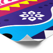 Kunstontwerp voor Indiase en Pakistaanse vrachtwag Poster (Hoek)