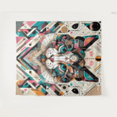 Kunstontwerp voor katten wandkleed (Voorkant (horizontaal))