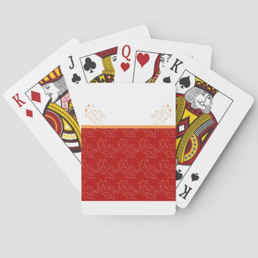 Kunstontwerp voor kerstbomen pokerkaarten (Achterkant)