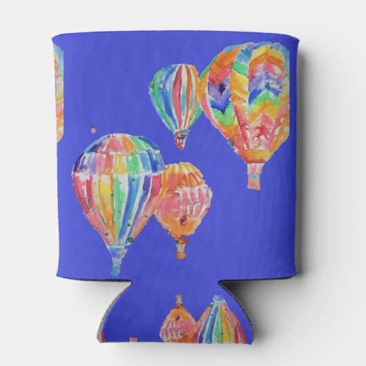 Kunstontwerp voor kleurrijke hot-luchtballon Water Blikjeskoeler (Achterkant)