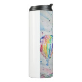 Kunstontwerp voor kleurrijke hot-luchtballon Water Thermosbeker (Gedraaid links)