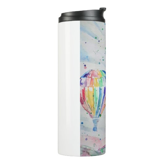 Kunstontwerp voor kleurrijke hot-luchtballon Water Thermosbeker (Gedraaid links)
