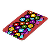 Kunstontwerp voor kleurrijke patroonplaten magneet (Linkerzijde)