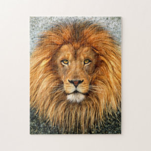 Kunstontwerp voor lionfoto's legpuzzel