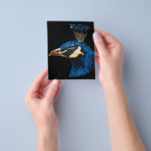 Kunstontwerp voor Peacock | Cadeau voor Dierenvrie Flyer (Hand)