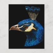 Kunstontwerp voor Peacock | Cadeau voor Dierenvrie Flyer (Achterkant)