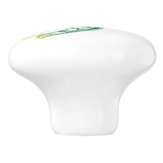 Kunstontwerp voor peulvruchten keramische knop (Zijkant)