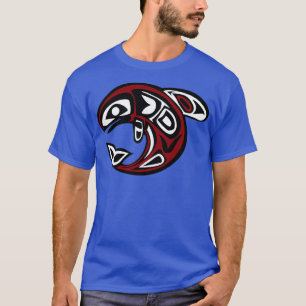 Kunstontwerp voor walvissen en walvisgerei t-shirt