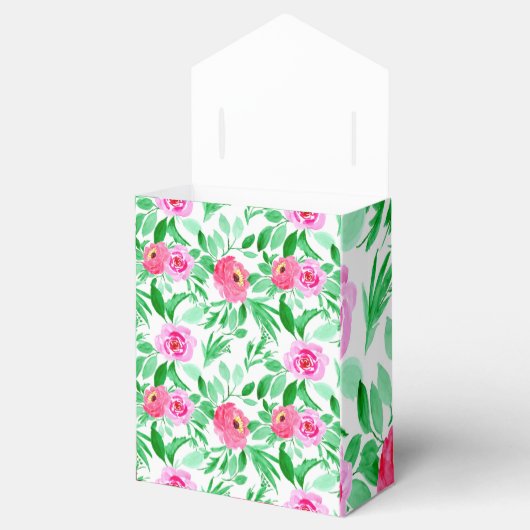 Kunstontwerp voor waterverf Retro Bedankdoosjes (Geopend)