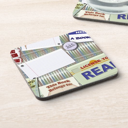 Kunstontwerppatroon voor tekenverfkunst in epic St Drankjes Onderzetter (Linkerzijde)