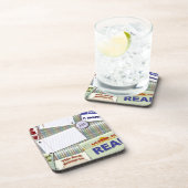 Kunstontwerppatroon voor tekenverfkunst in epic St Drankjes Onderzetter (Rechterzijde)