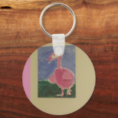 Kunstontwerpvogel Sleutelhanger (Voorkant)