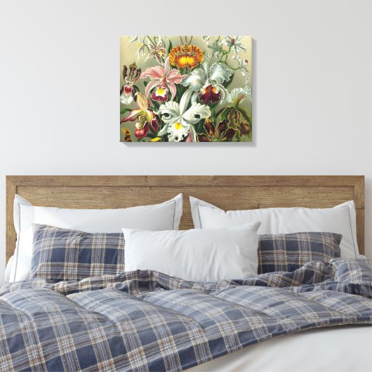 Kunstorchideeën - Kunstvormen van Natuur Canvas Afdruk (Insitu (Slaapkamer))