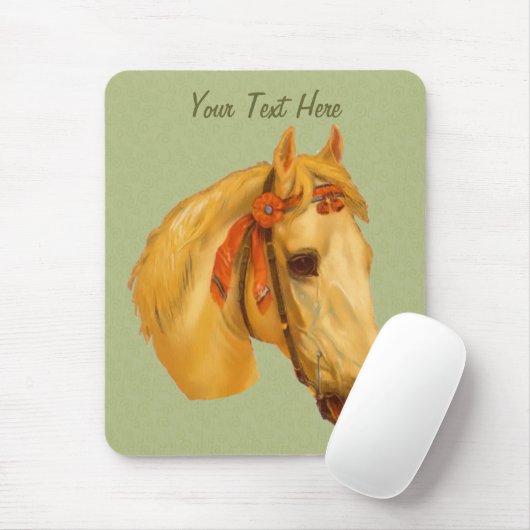  kunstpaard Tekening Mousepad Muismat (Met muis)