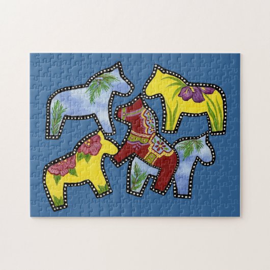 Kunstpaarden Legpuzzel (Horizontaal)