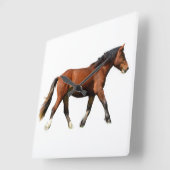 Kunstpaarden schilderen vierkante klok (Hoek)