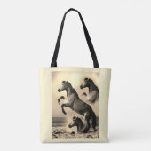 Kunstpaarden Tote Bag (Achterkant)