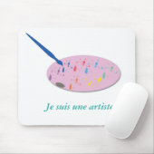 Kunstpalet Aangepast ontwerp Muismat (Met muis)