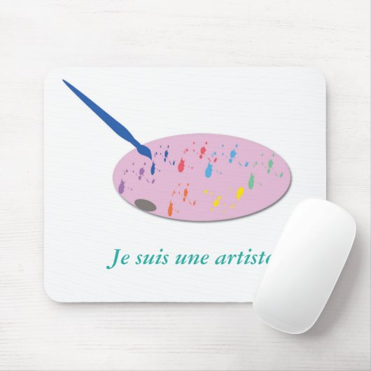 Kunstpalet Aangepast ontwerp Muismat (Met muis)