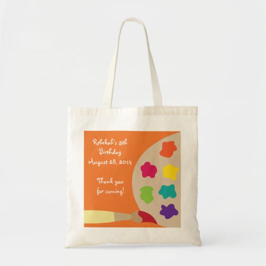 Kunstpalet Aangepaste tas - Oranje (Voorkant)