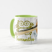 Kunstpalet en penseel schilderen mok (Voorkant links)