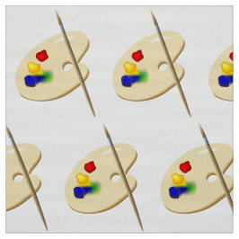 Kunstpalet en penseel stof