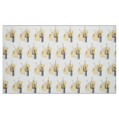 Kunstpalet en penselen stof (Fat Quarter)