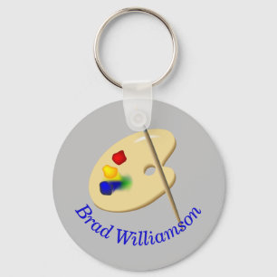 Kunstpalet gepersonaliseerd sleutelhanger