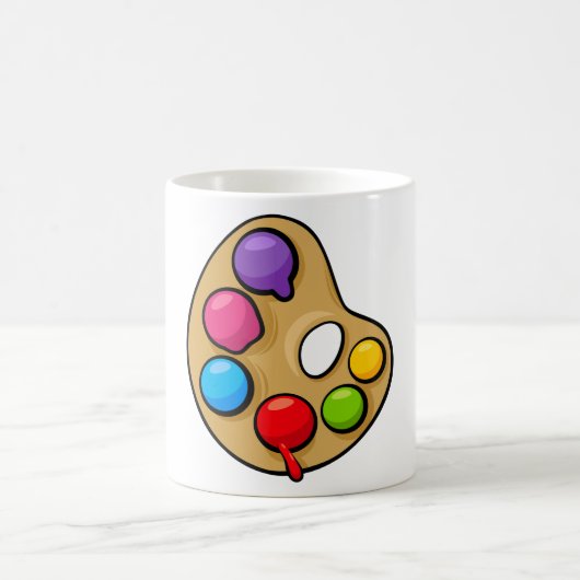 Kunstpalet schilderkunst Kunstschilderkoffie Mok (Center)