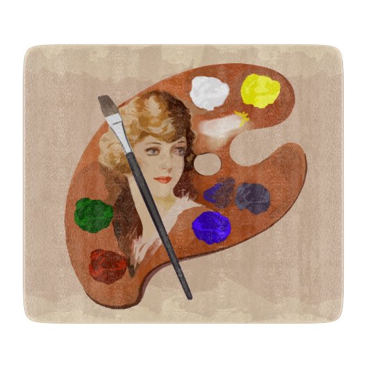  kunstpalet snijplank (Voorkant)