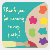 Kunstpalet Stickers - Blauwgroen (Voorkant)